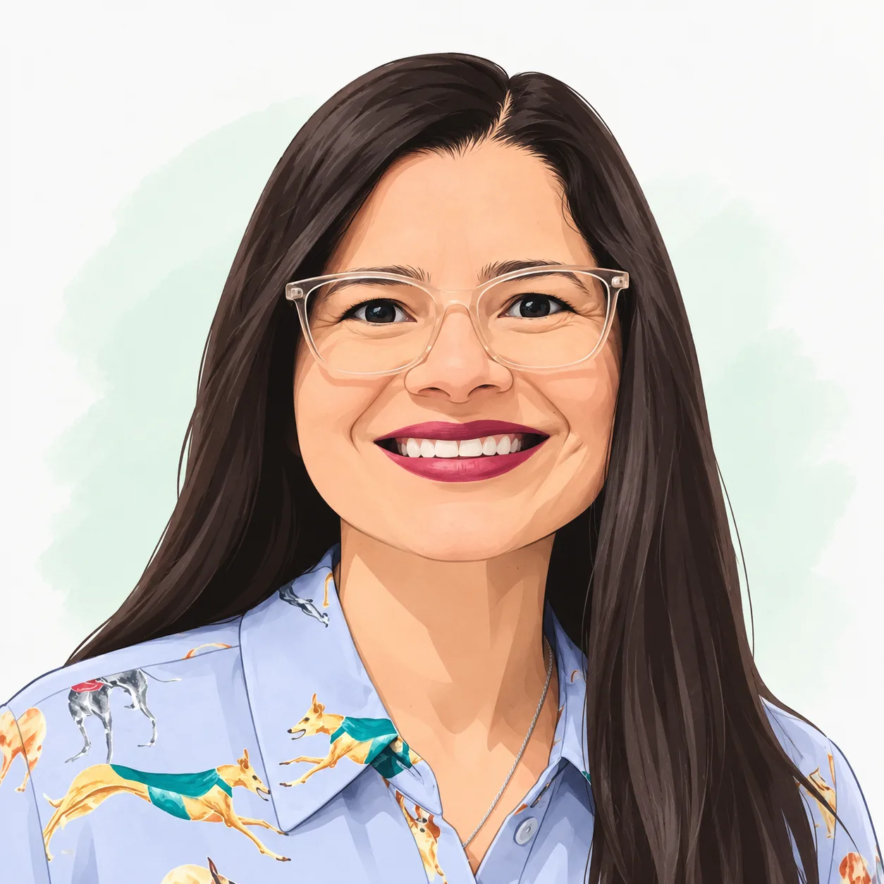 Retrato ilustrado de Aleyda Solis