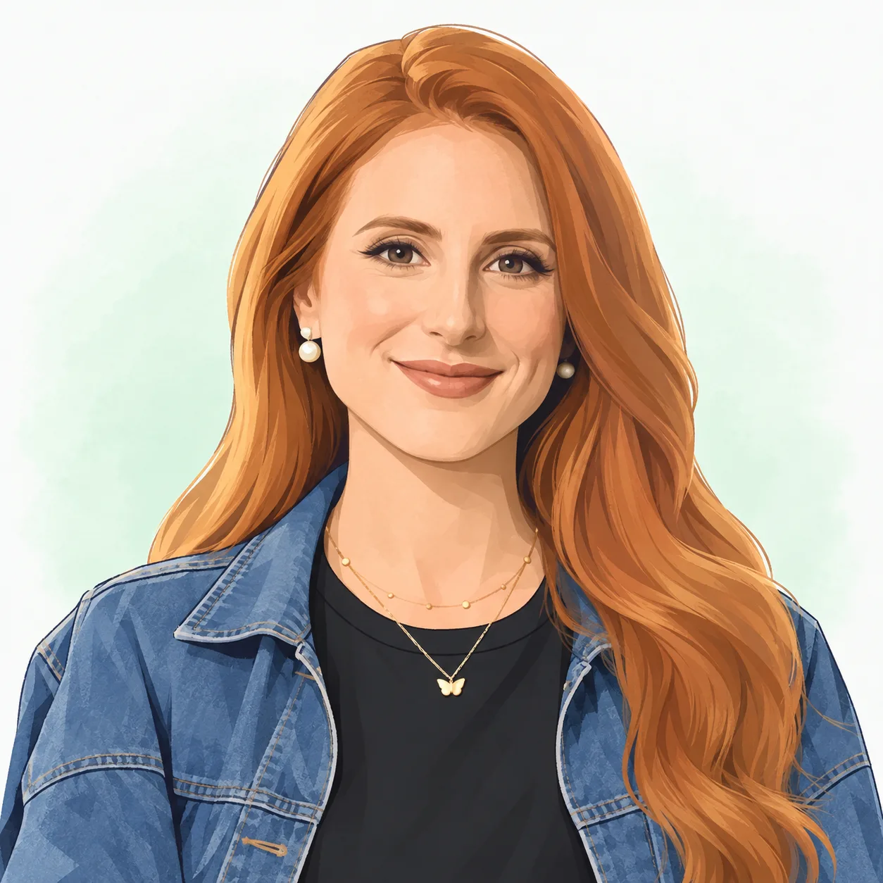 Retrato ilustrado de Ana Fernández